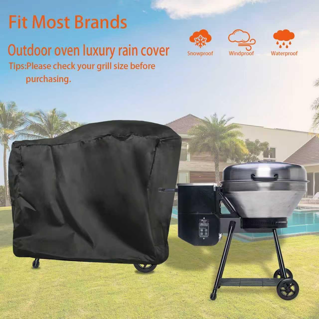 Grill Cover fit for Rec Teq Bullseye RT-B380 RT-B380X Wood Pellet Grill 600D Waterproof Heavy Duty Pellet Grill Cover