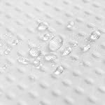 Coton Blend Rideau de douche Honeycomb Matériel de gaufre, Collection d'hôtel, Spa, Lavable, Blanc, 72 x 72 de pouce