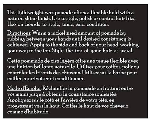 Miniatura 6 de Brickell Men's Products Pomada de cera de sujeción flexible para hombres, producto de peinado natural y orgánico sin irritación, brillo natural, 2