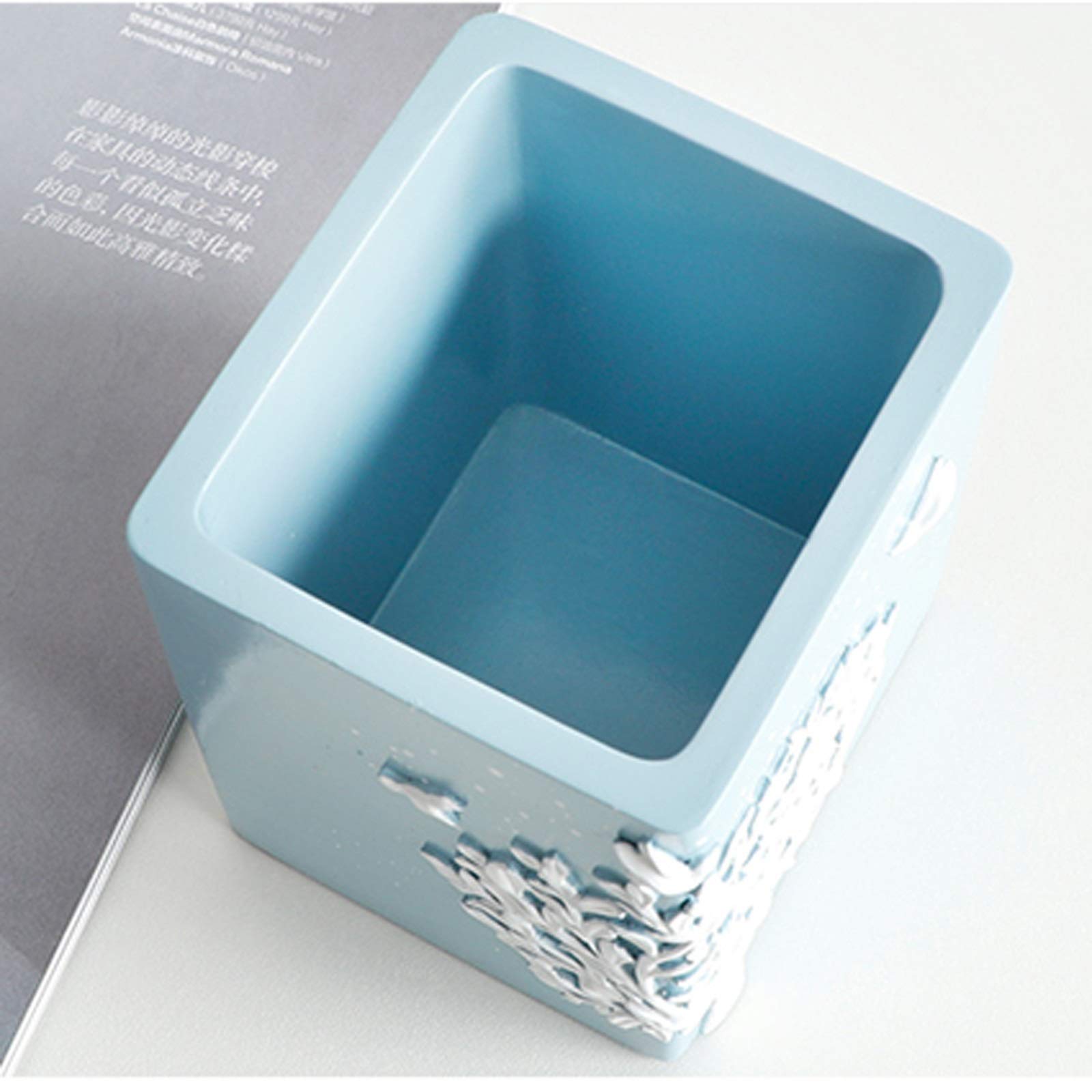 Porte Stylo Porte-stylo de bureau à la mode Stand Square Simple Centre-crayon Pot Pot Organiseur Porte-brosse à maquillage, pour Organisateur de crayon de bureau de bureau Porte-crayon de Bureau