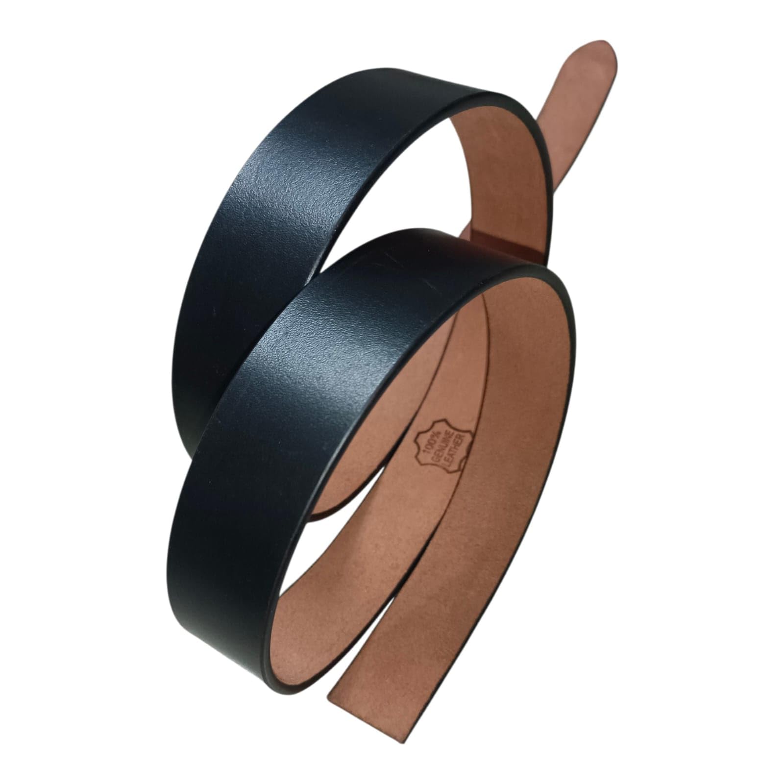 Men's Genuine Leather Belt Strap for Men Without Buckle, Hole less Formal Casual Party Business Jeans Wear Boys Gents Width-35mm Variation Waist Size - Black-image-19