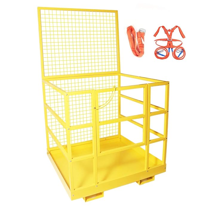 Buy Sulythw Attachments Forklift Safety Cage Work Platform Heavy Duty