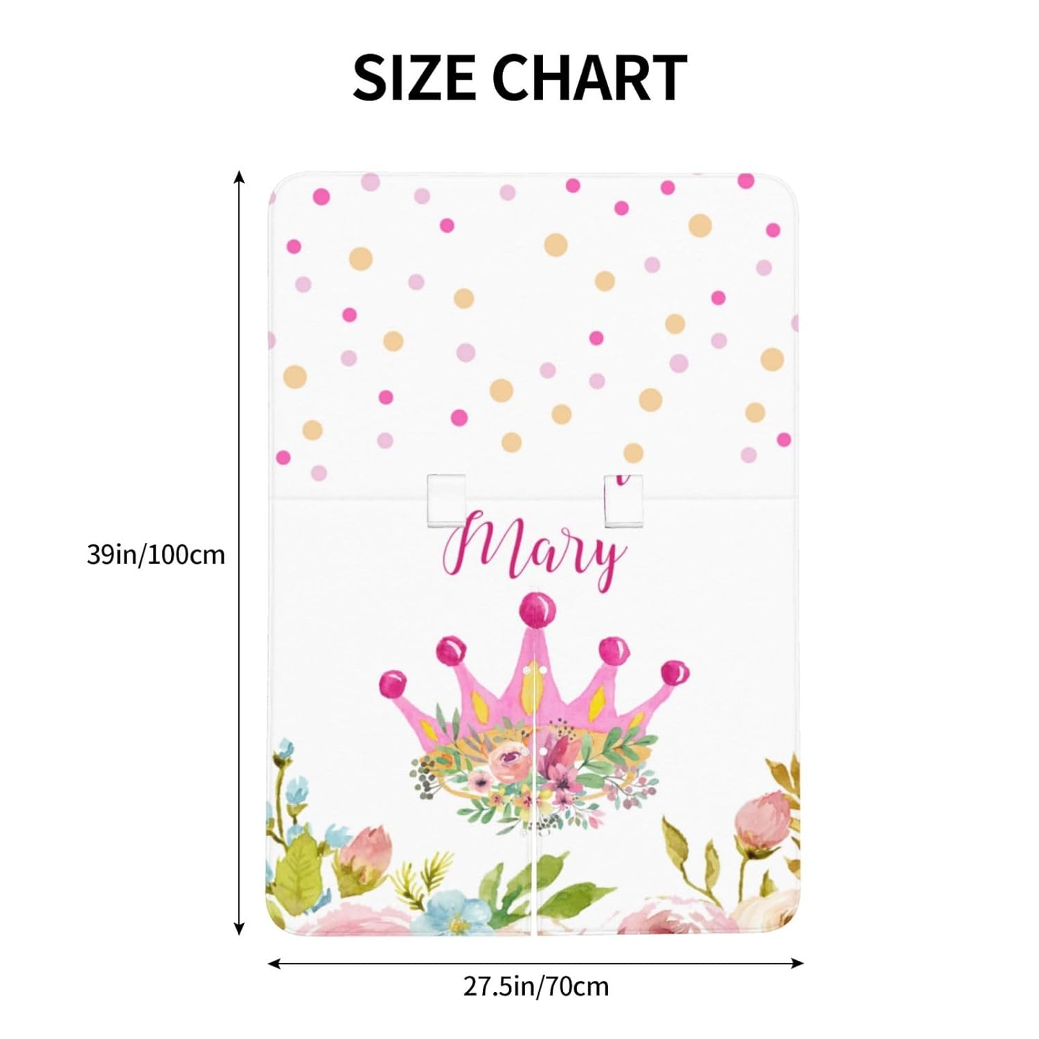 Personalized Baby Car Seat Canopy for Babies, Custom Name Car Seat Covers for Baby Girl, Floral Crown Opening Minky Nursing Breastfeeding Cover for Infant, Carseat Canopies for Newborn