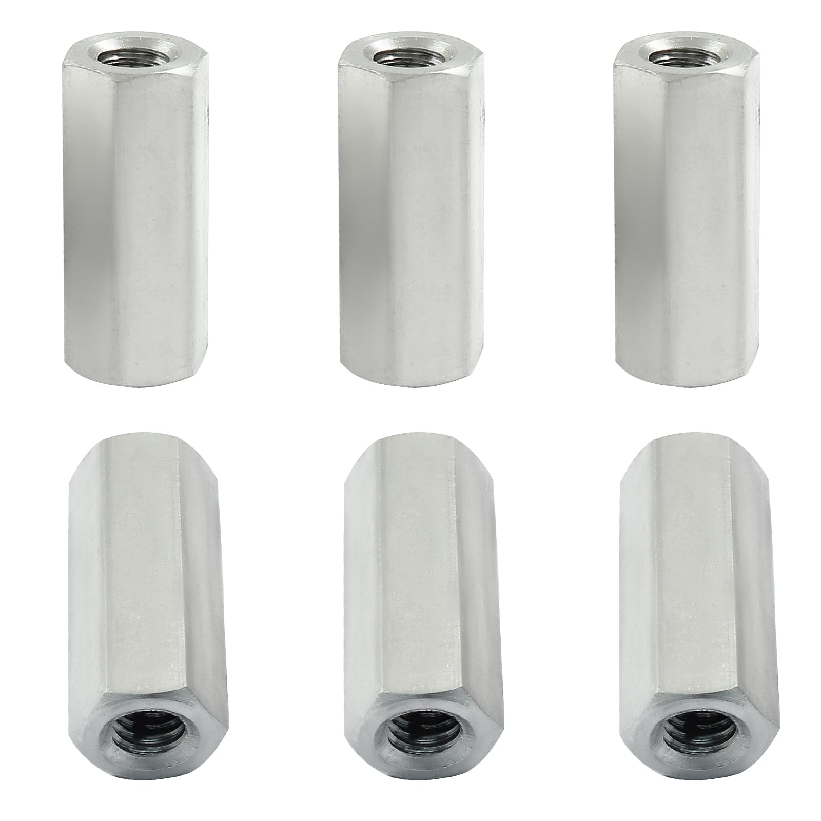 M6 Stainless Steel Coupling Nuts - 6 Pack -5