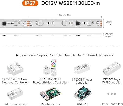 Miniatura 2 de WS2811ALL, Blanco (White PCB)