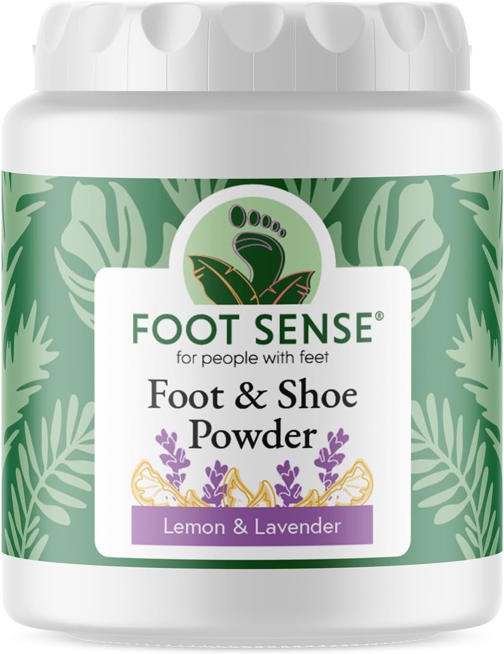 Foot SenseNatural and Shoe Odor Eliminator – Talc-Free Shoe Deodorizer and Body Powder Neutralizes Smelly Odors – Long-Lasting, Fast-Acting Powder for Kids and Adults USA- Made - 50g