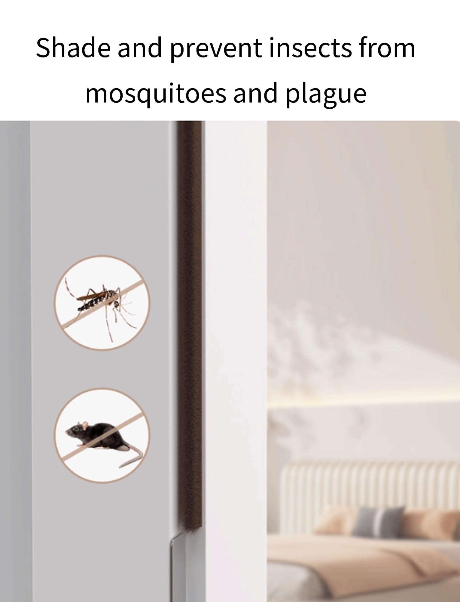 Striscia paraspifferi adesiva per porte e finestre