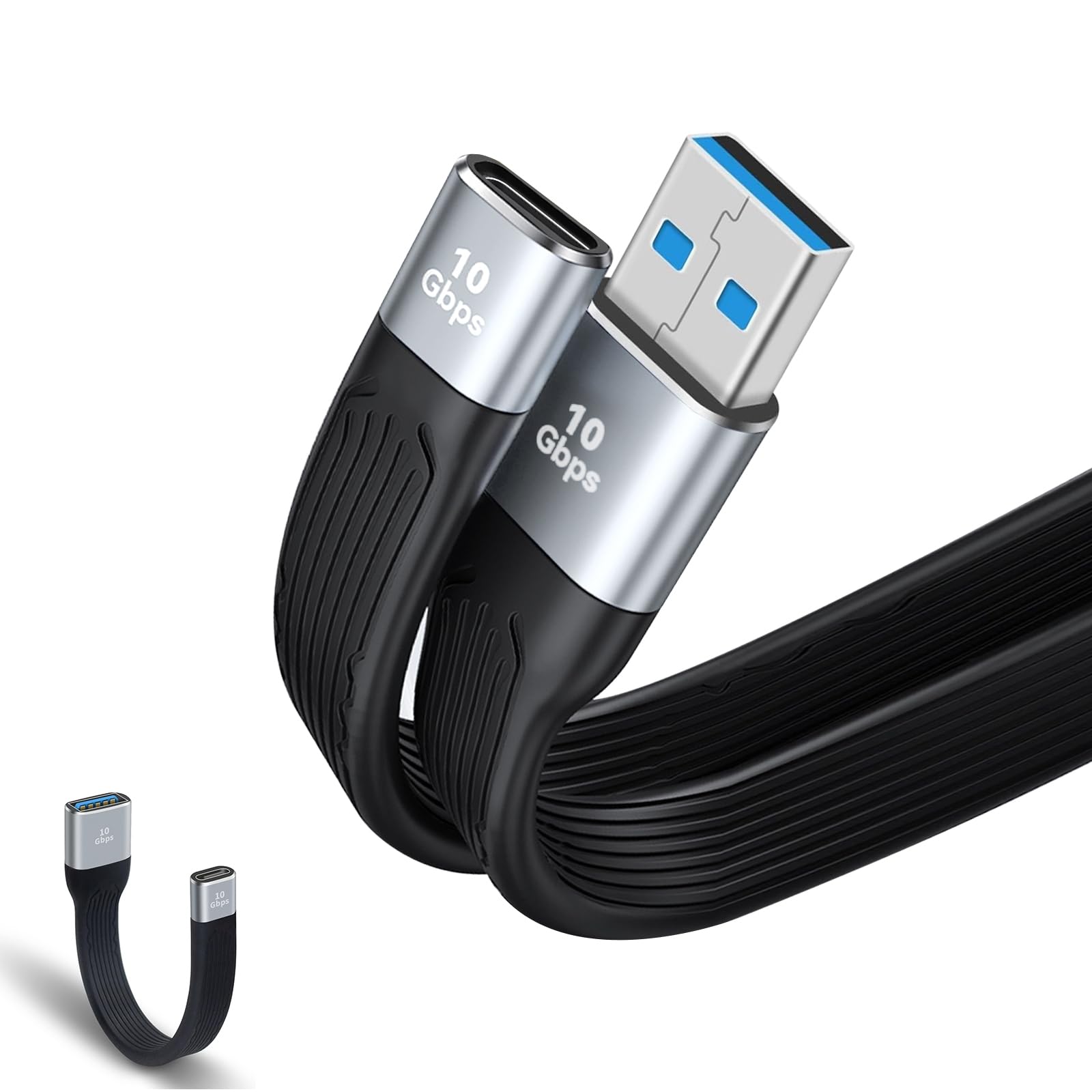 Critin USB C Male to USB 3.0 Female Adapter - 10Gbps, Thunderbolt3 Compatible OTG Cable for PCs and Laptops