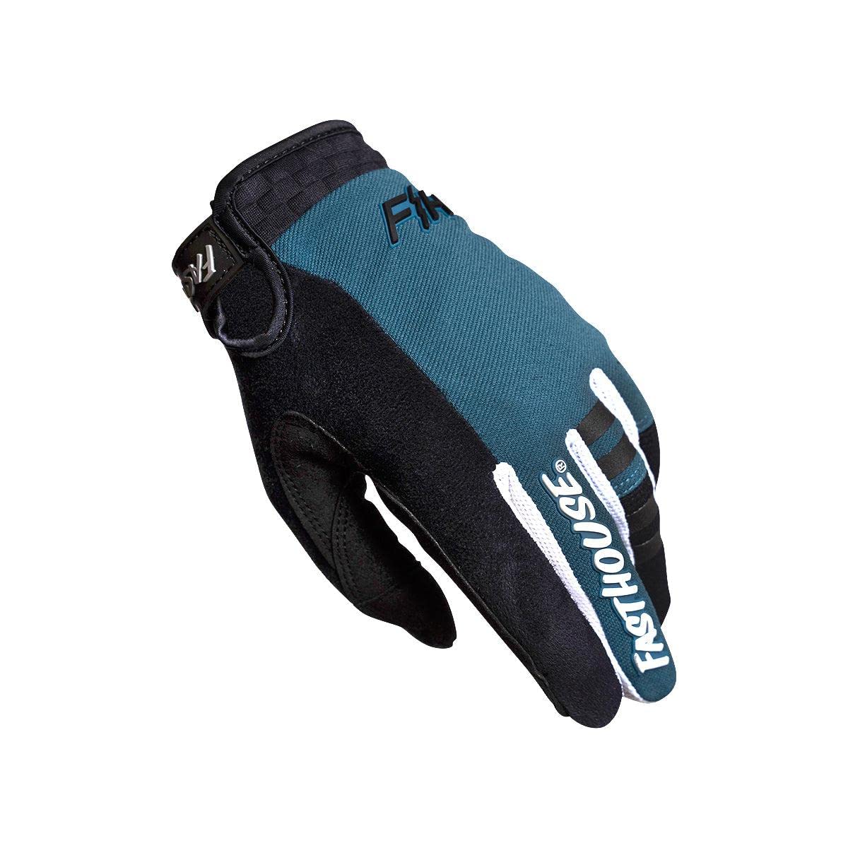 FASTHOUSE Youth Speed Style Ridge-Line Glove (Indigo/Black, Large)