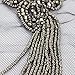 Handmade Beads Leaves Tassels Patches Epaulets Shoulder Applique Collar Patches Badge 2 Pieces