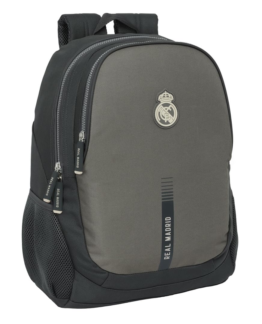 Safta REAL MADRID 3ª EQUIPACIÓN 24/25 - Mochila Escolar Infantil, Ideal para Niños de Diferentes Edades, Cómoda y Versátil, Calidad y Resistencia, 32x16x44 cm