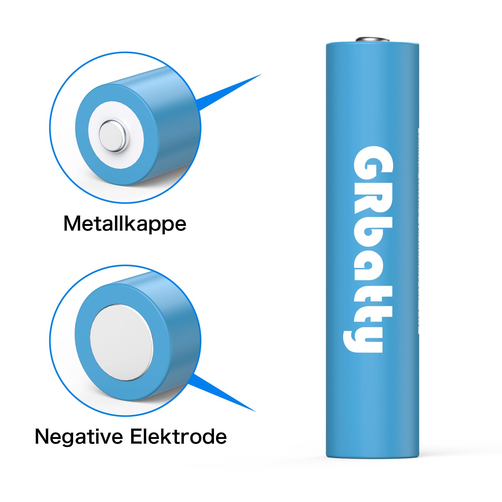 Batterie Ricaricabili AAA NiMH 1100mAh 1.2V Confezione da 8 con Caricatore LCD