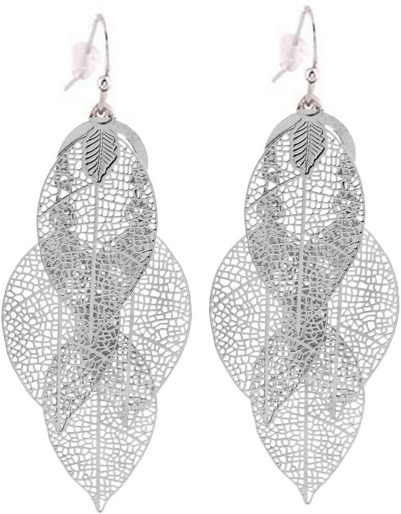 Grace Jun Bridal Vingtage 4 Teardrop Shape Pierced Dangle Earrings Large Statement Earrings