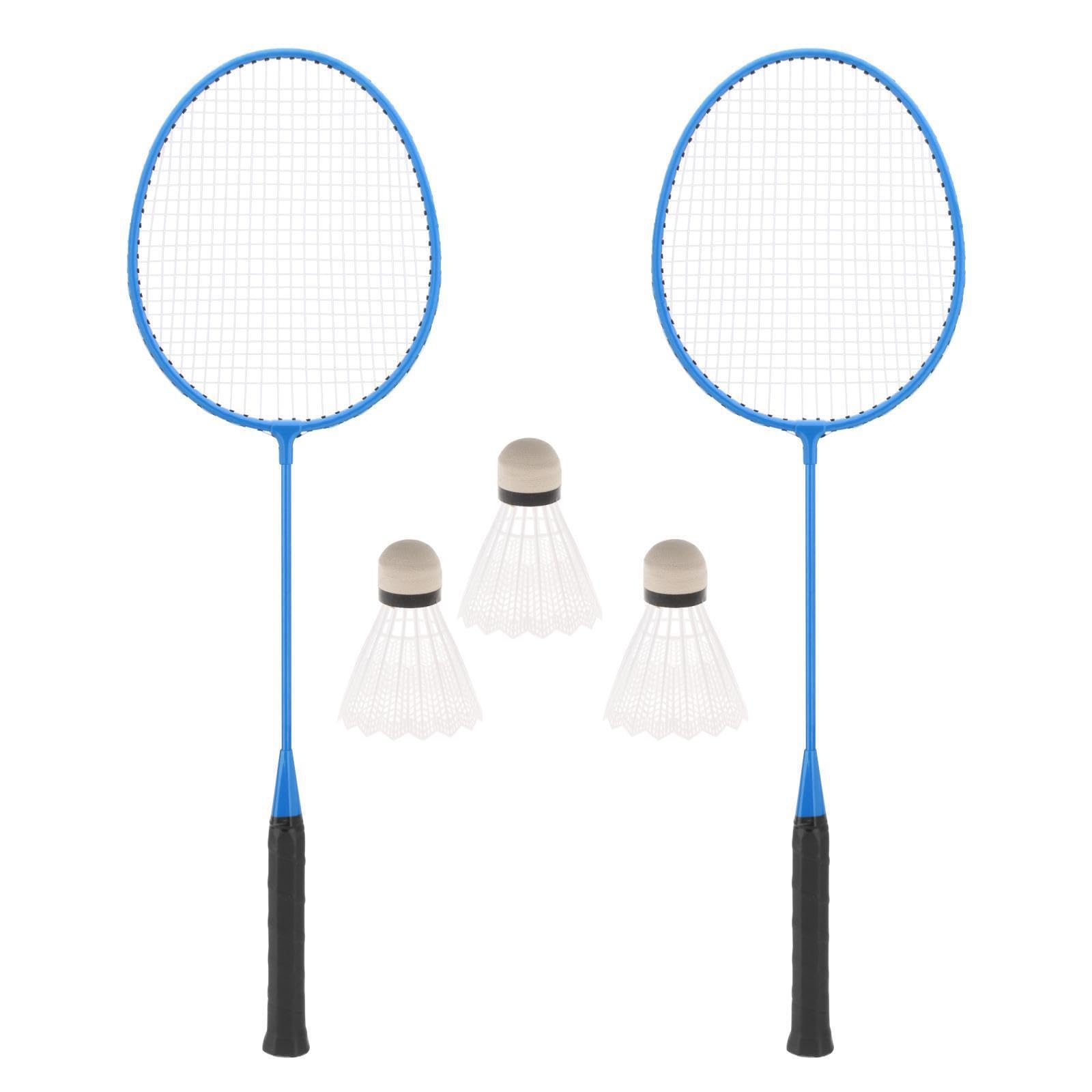 rongweiwang Juego de Raquetas de bádminton fáciles Transportar, Equipo Profesional para la diversión y el Juego en Familia, Agarre Raqueta bádminton, Pelotas Profesionales, Raquetas para — view 2