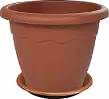 100 Vasi Da Coltivazione In Plastica Rossa - 12cm Rotondi Con 100 Etichette Per Piante - Interni Ed Esterni