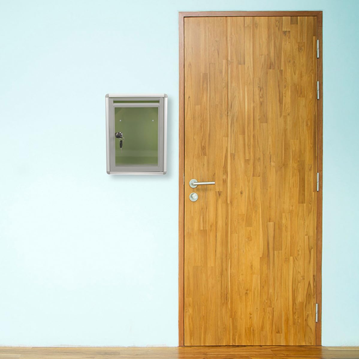 Cassetta Postale Resistente Agli Urti in Lega di Alluminio da Parete con Serratura di Sicurezza e Facile da Trasportare, 2 Pezzi per Uso Interno ed Esterno