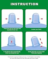 Vista 6 de Juegos de terapia de ventosas de silicona, masajeador de copa anticelulitis - Ventosa de succión al vacío para tratamiento de celulitis - Increíble
