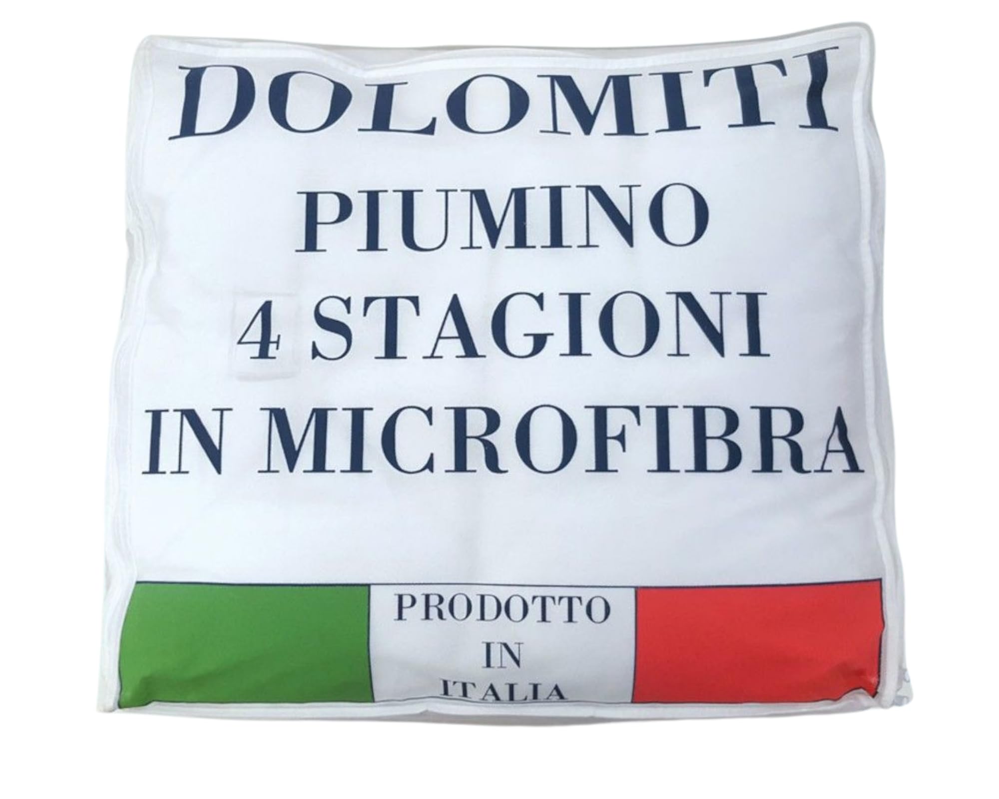 Tata Home Piumino 4 Stagioni Singolo in Morbida Microfibra Doppio Piumone Unibile con Bottoni per Sacco per Tutte le Stagioni Misura 155X200 cm Made in Italy Mod. Dolomiti