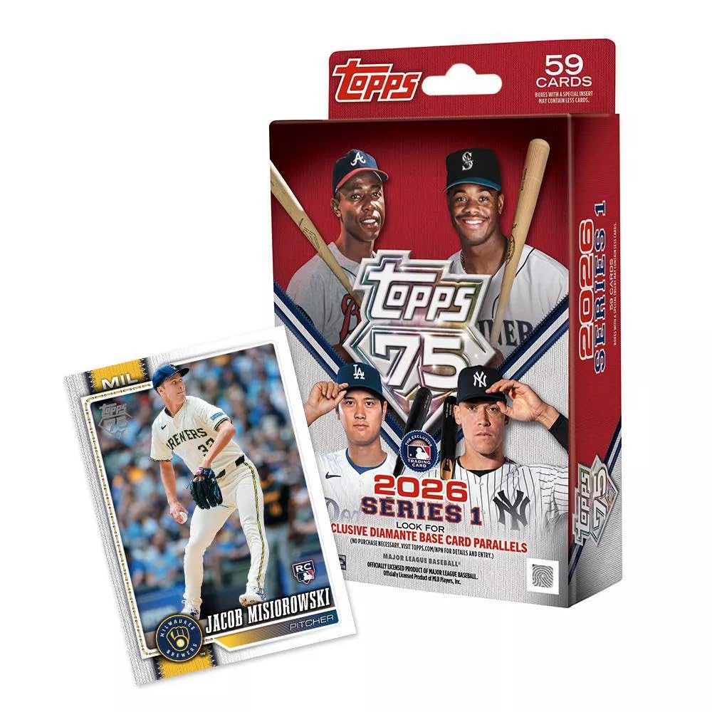 2026 Topps MLB Series 1 Baseball Trading Card Hanger Box - 3
