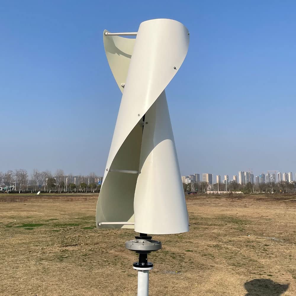 2000W Windkraftanlagen Vertikale 24v 48v 96V 220V Windgenerator für Heimgebrauch Windräder Weiß Grün Klinge 2KW Windturbine (48V mit weißer Klinge)