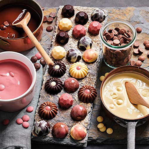 FunCakes Schokoladen Melts Dunkel: Schmelzende Schokolade für süße Bonbons, Tropfen, Glasur, Kuchendekorationen, Drip. Einfaches Schmelzen in der Mikrowelle oder Wasserbad, Halal. 350 g.