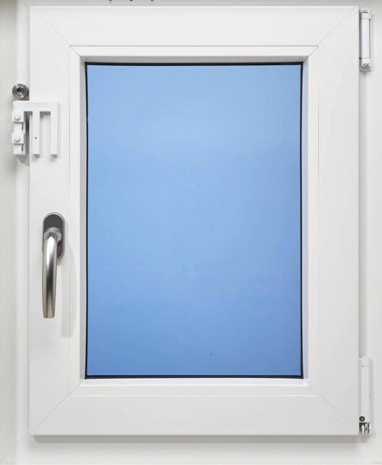 EM3 weiss, Fenstersicherung für Fenster oder Türen aus Kunststoff/Holz/Aluminium, Einbruchschutz DIN zertifiziert, hochwertiger massiver Stahl, 6er Set