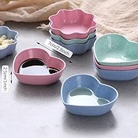 Vista 2 de Juego de 8 Platos de Salsa de Soja, Tazones para Dip de Salsa de Soja, Platos Multicolores Mini para Aperitivos, Platos para Condimentos