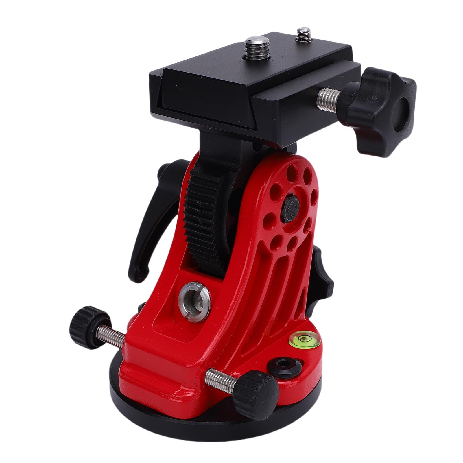 Fabater Montura Ecuatorial, Base de Ajuste de Latitud de Cuña Ecuatorial Ajustable de 90 Grados con Rosca de 3/8 de Pulgada para Telescopio Trípode Astrofotografía Equipo de Astronomía de (Rojo)
