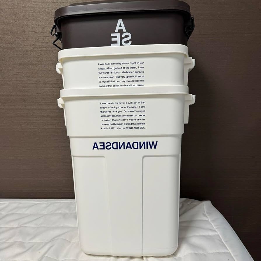 WIND AND SEA Trash Can ゴミ箱　収納 Amazon｜WIND AND SEA Trash Can ゴミ箱 収納｜フタなしゴミ箱