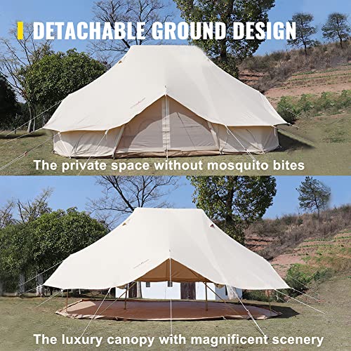 Carpa Bell para 8-12 Personas GeRRiT Beige de Lona miniatura 6