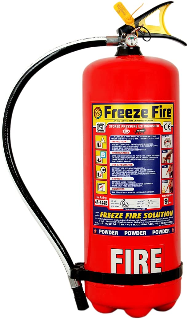 Buy Freeze Fire Safety ABC Type FFS A9 Extinguisher 9 KG Set of 3 Online at desertcartINDIA
