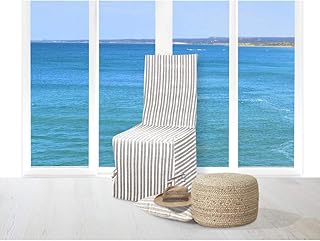 Soleil d'ocre Funda de Silla Jacquard COTONADE Gris Topo