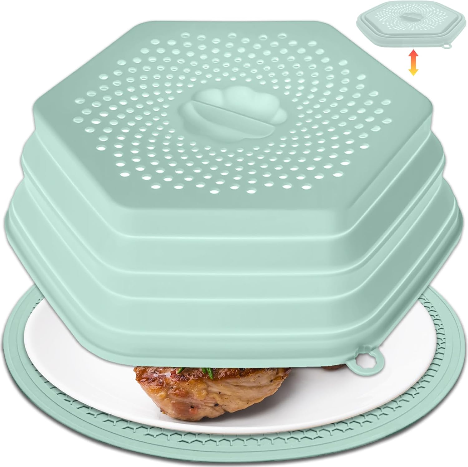 GDDGCUO Silicone Microwave Cover and Microwave Mat