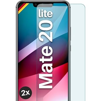 moex Screen Protector for Huawei Mate 20 Lite Glass 9H Hardness Tempered Protective Glass Tempered Glass Screen Protector Film Compatible with Any Mobile Phone Case ShockProtect Pack of 2