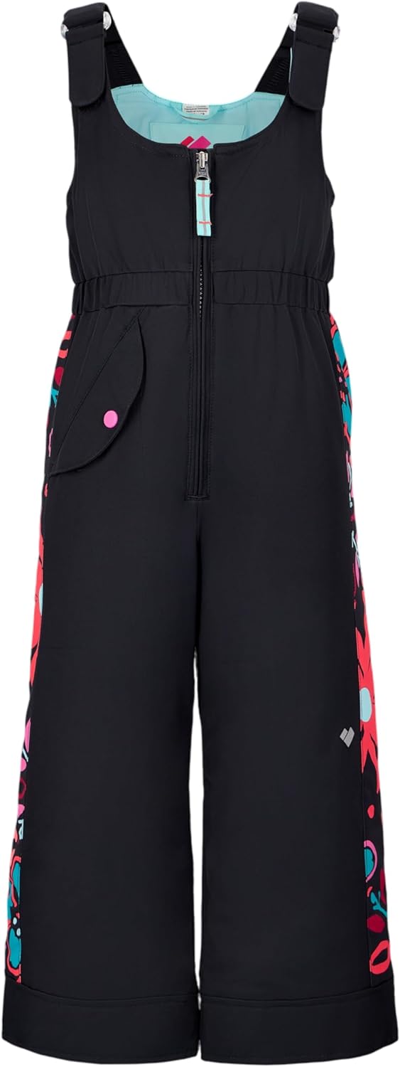 Obermeyer Girls Snoverall Stripe Snow Pants, Insulated and Waterproof with Kids I-Grow System