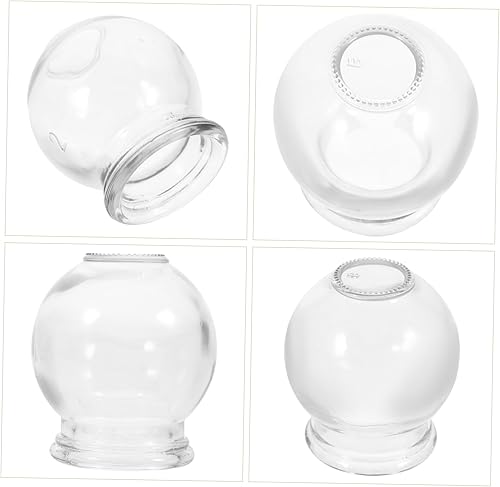 Miniatura 5 de Healifty Juego de ventosas de vidrio con copas de fuego al vacío para masaje y mejora de la inmunidad muscular, succión fuerte para flujo sanguíneo