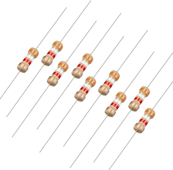 uxcell 50Pcs 3.9K Ohm Resistor, 1/4W 5 Tolerance Carbon Film Resistors