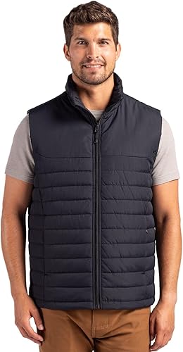 Clique Elevation Eco Full Zip Mens Puffer Vest, Black, XXL