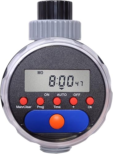 Manguera Agua Grifo Temporizador Jardín Sistema de Riego Controlador de Riego Ordenador Impermeable Rojo