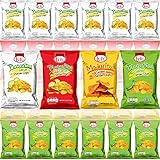 LULU Salted, Sweet, Lemon, Chili Lemon Plantain Chips - Variety Pack, 2.5oz Bag (Pack of 12, Total...