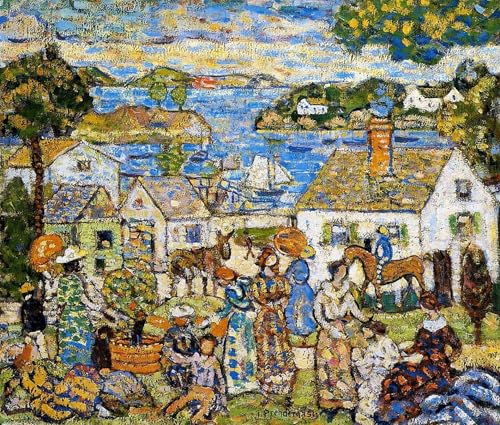 Tableau abstrait Maurice Brazil Prendergast pour illuminer votre séjour