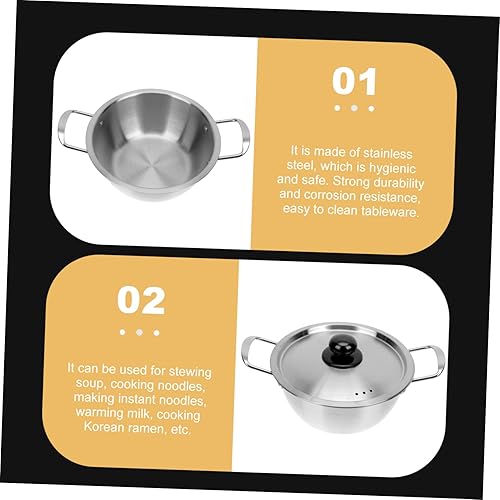 Miniatura 2 de HANABASS 2 sets Handle Pasta Heating Non Stick Handled Cooking Milk Ramyun Pot Aluminum Cookware Seafood Induction Pots Porridge Instant Fondue More