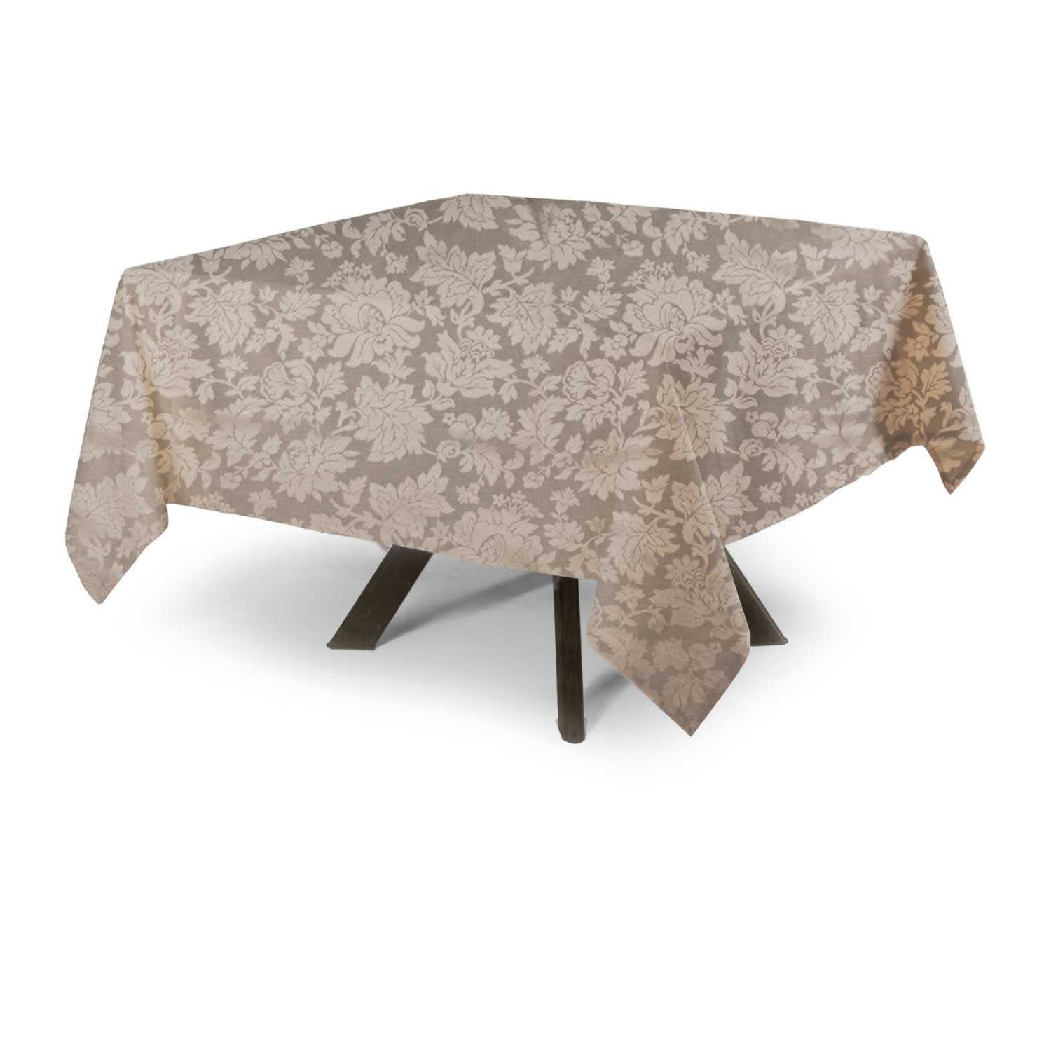 Nappe carrée anti-taches Jacquard en polyester, 100 % 220 x 220 cm