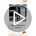 Image of BFAM Floral Print 100% Blackout Curtain with Black Linning at Back, Floral Print Curtains for Living Room /Bedroom Thermal Insulated Energey Saving, Camellia Black, 5 Feet, Pack of 1 Curtain