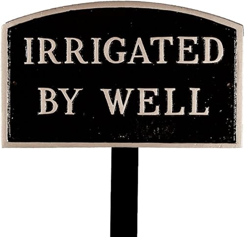 Montague Productos de Metal por así Arqueado Lawn placa de regadío, S, Negro