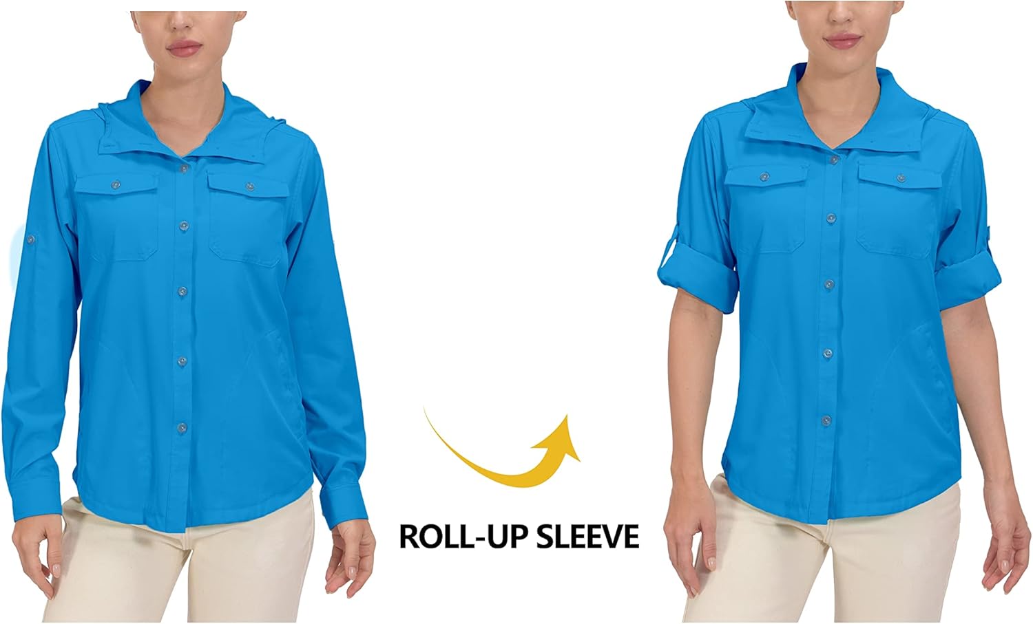 Little Donkey Andy Women's Hoodie Long Sleeve Shirt UPF 50+ Sun Protection Outdoor Quick Dry Fishing Hiking Shirts - Image 5