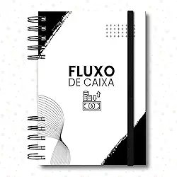 Caderneta de Controle Financeiro Pessoal Empresa, 21,5 x 15,5 cm, 202 Páginas, Semestral