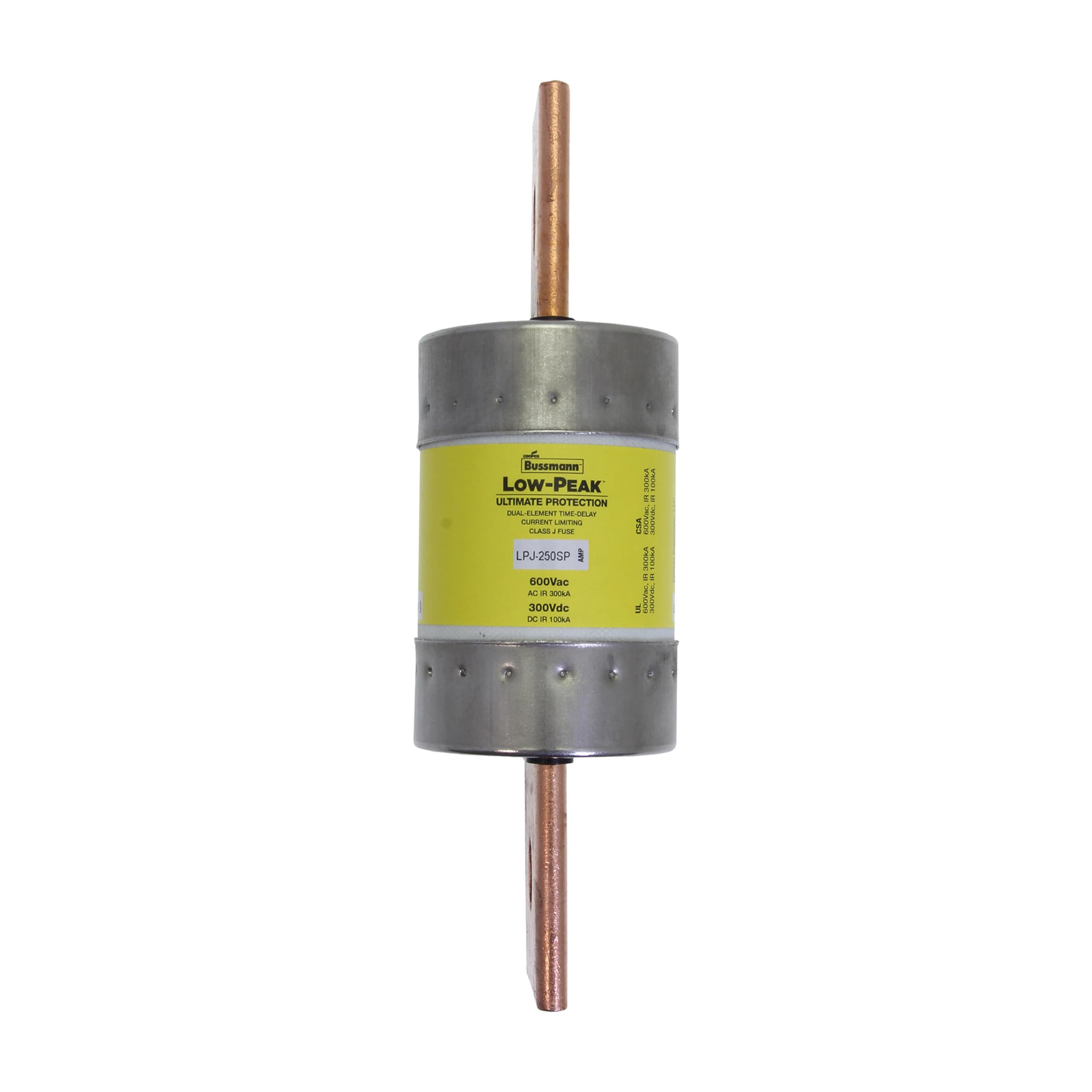 EATON Bussmann Series Low-Peak™ LPJ-90SP Current Limiting Time Delay Fuse, 90 A, 600 VAC/300 VDC