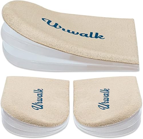 Miniatura 1 de Urwalk 3 capas ajustables de supinación y sobrepronación correctiva insertos de zapatos, plantillas de cuña de talón medial y lateral para