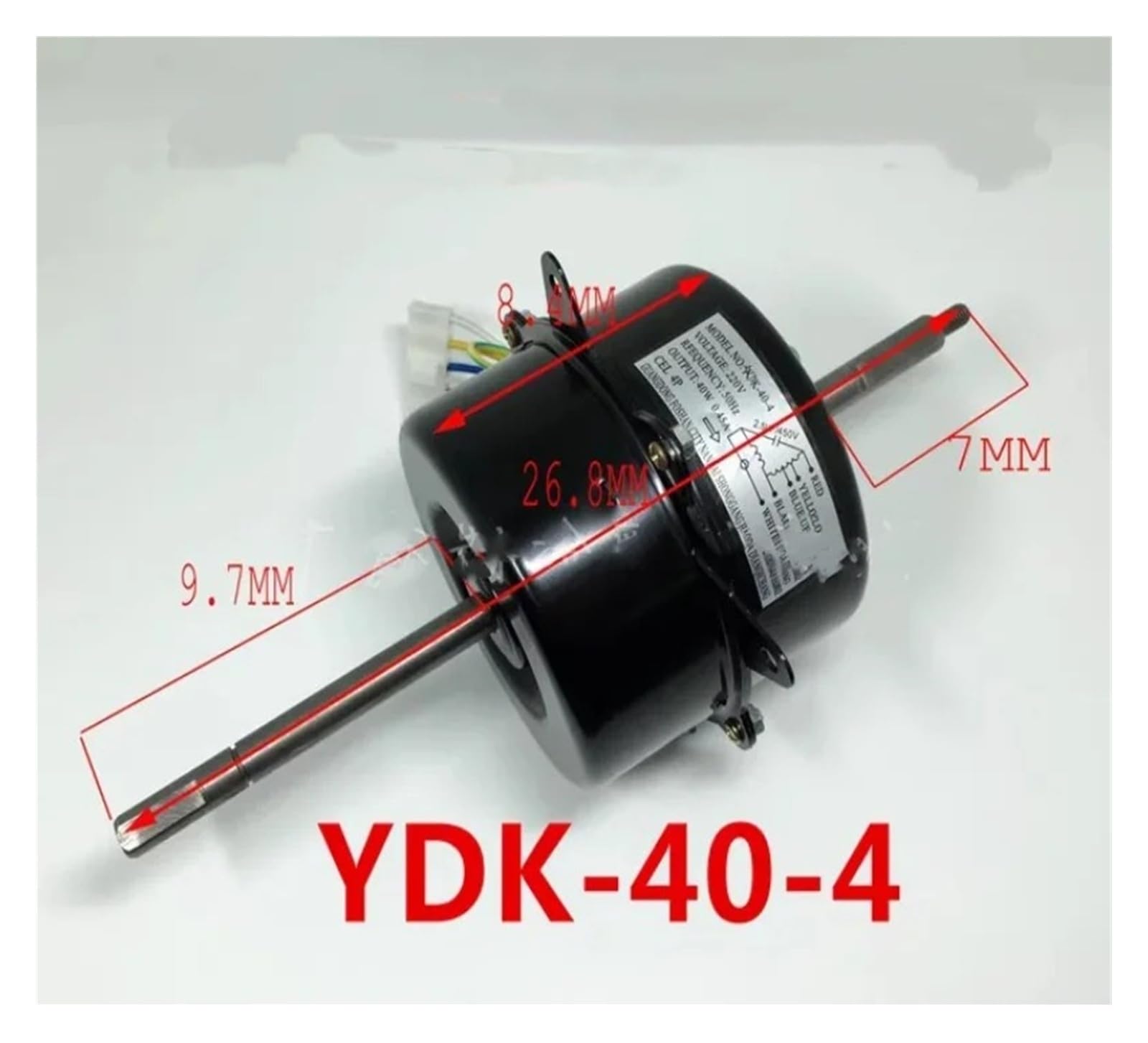 YDK-40-4 Ventola Di Raffreddamento Dell'aria Condizionata, Componente Del Condizionamento Dell'aria Della Finestra Dell'ascensore